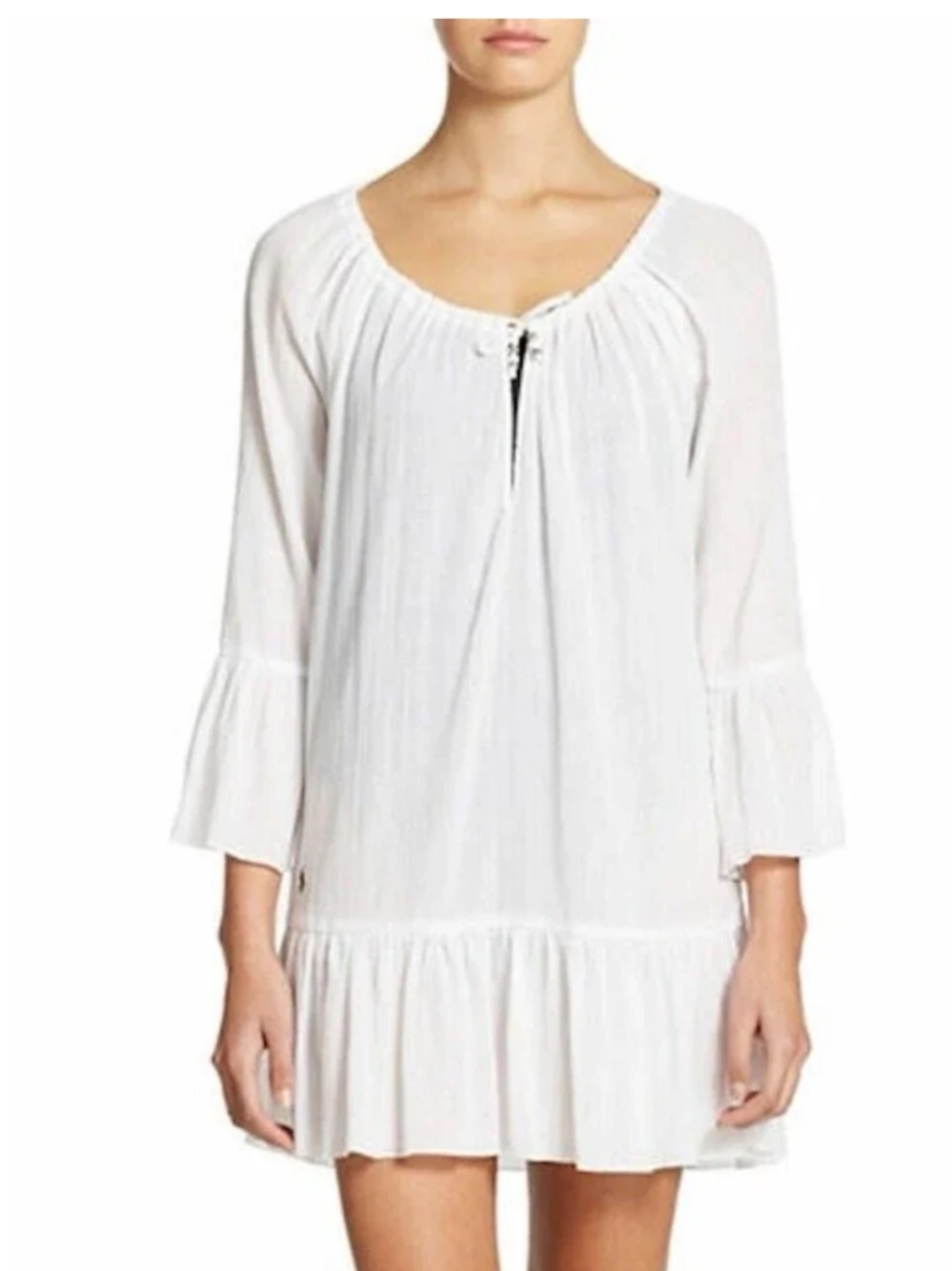 Polo Ralph Lauren Gauze Casey swim cover up. White